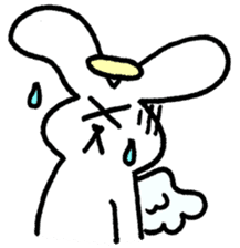 The angel of a rabbit sticker #529826