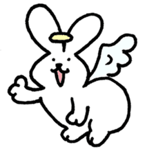 The angel of a rabbit sticker #529827
