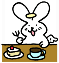 The angel of a rabbit sticker #529831