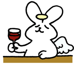 The angel of a rabbit sticker #529833