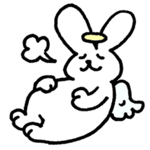 The angel of a rabbit sticker #529834