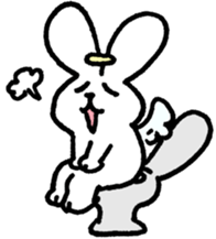The angel of a rabbit sticker #529840