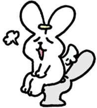 The angel of a rabbit sticker #529840