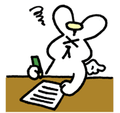 The angel of a rabbit sticker #529842