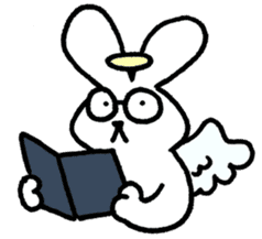 The angel of a rabbit sticker #529843