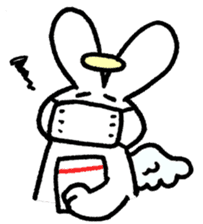 The angel of a rabbit sticker #529844