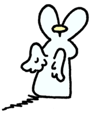 The angel of a rabbit sticker #529849