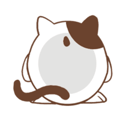 round cat sticker #529897