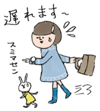 Daily life of office worker Hanako. sticker #530257