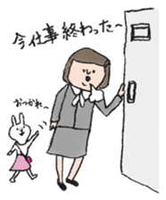 Daily life of office worker Hanako. sticker #530270