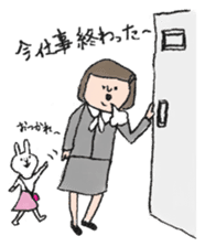 Daily life of office worker Hanako. sticker #530270