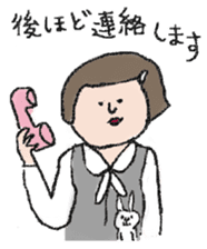 Daily life of office worker Hanako. sticker #530274