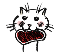 Fude Cat sticker #530384