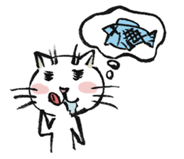 Fude Cat sticker #530394