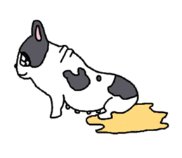 French bulldogs YUKI & MER sticker #530600