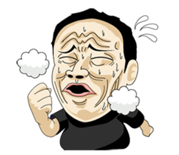 funny businessman "Gesusugi" sticker #530849