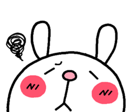 rabbit heart sticker #531170