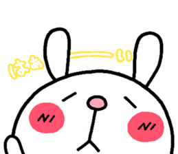 rabbit heart sticker #531172