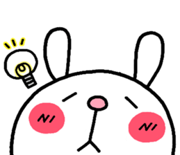 rabbit heart sticker #531175