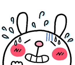 rabbit heart sticker #531176