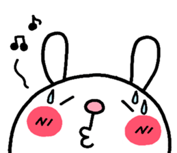 rabbit heart sticker #531178