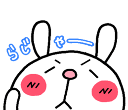 rabbit heart sticker #531180