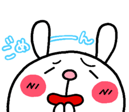 rabbit heart sticker #531181