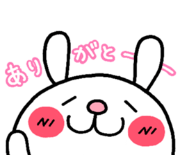 rabbit heart sticker #531182