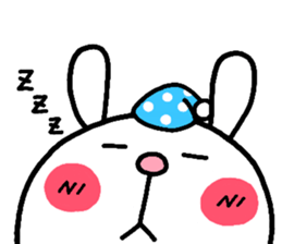 rabbit heart sticker #531183