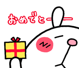 rabbit heart sticker #531184