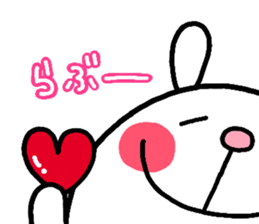 rabbit heart sticker #531185