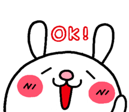 rabbit heart sticker #531186