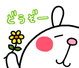 rabbit heart sticker #531188