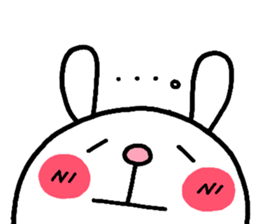 rabbit heart sticker #531189