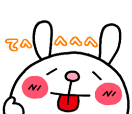 rabbit heart sticker #531190