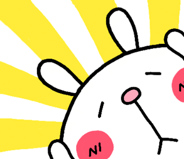 rabbit heart sticker #531197