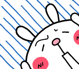 rabbit heart sticker #531198