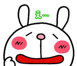 rabbit heart sticker #531202