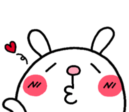 rabbit heart sticker #531204
