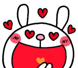 rabbit heart sticker #531207