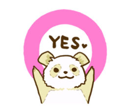 A white panda sticker #531414