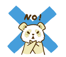 A white panda sticker #531415