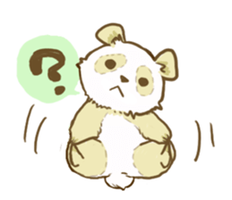 A white panda sticker #531416