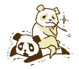 A white panda sticker #531438