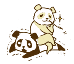 A white panda sticker #531438