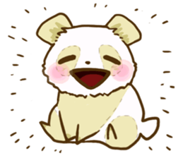 A white panda sticker #531443