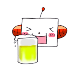 Playful robot-made in Japan sticker #531470