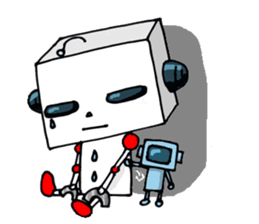 Playful robot-made in Japan sticker #531474