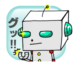 Playful robot-made in Japan sticker #531481