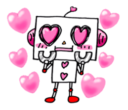Playful robot-made in Japan sticker #531483